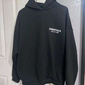 Essentials Fear of God Classic Black Sweatshirt